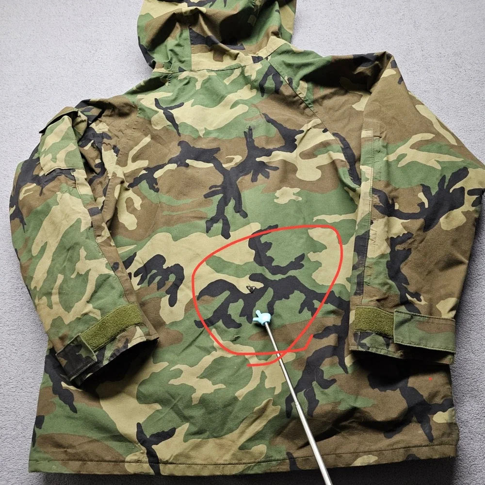 US Military ECWCS Gen 1 Woodland Camo Gore-Tex Cold Weather Parka Jacket Medium